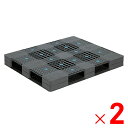 【6月25日限定!最大100%ポイントバック】【法人限定】サンコー パレット D4-1113 グレー 813013-01 ×2個 セット販売 【メーカー直送・代引不可・置配不可】