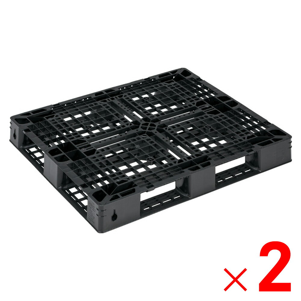 【法人限定】サンコー パレット D4-1012-13 再生ブラック 812308-00 ×2個 セット販売 【メーカー直送・..