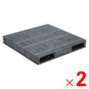【法人限定】サンコー パレット R2-1212F グレー 814428-01 ×2個 セット販売 【メーカー直送・代引不可・置配不可】