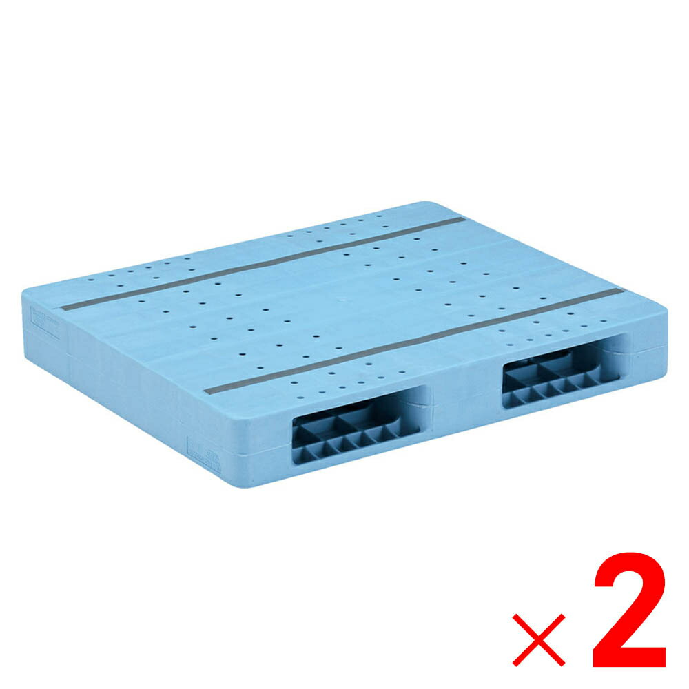 【法人限定】サンコー パレット R2-070085F ライトブルー 812250-01 ×2個 セット販売 【メーカー直送・..