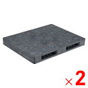 【6月25日限定!最大100%ポイントバック】【法人限定】サンコー パレット R2-1114F-2 グレー 812053-01 ×2個 セット販売 【メーカー直送・代引不可・置配不可】