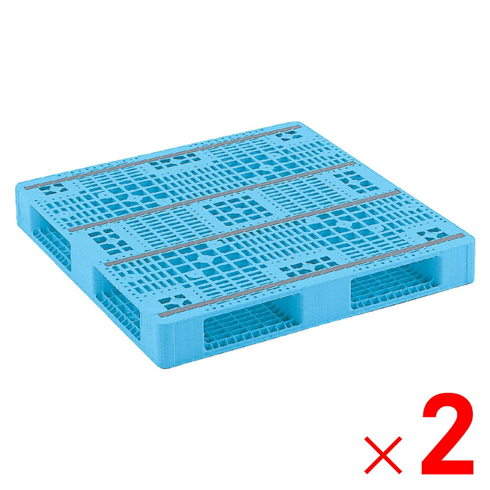 【法人限定】サンコー パレット R4-1010-2 ライトブルー 810040-01 ×2個 セット販売 【メーカー直送・代引不可・置配不可】