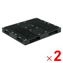 【法人限定】サンコー パレット R4-1012-5 再生ブラック 808870-00 ×2個 セット販売 【メーカー直送・代引不可・置配不可】
