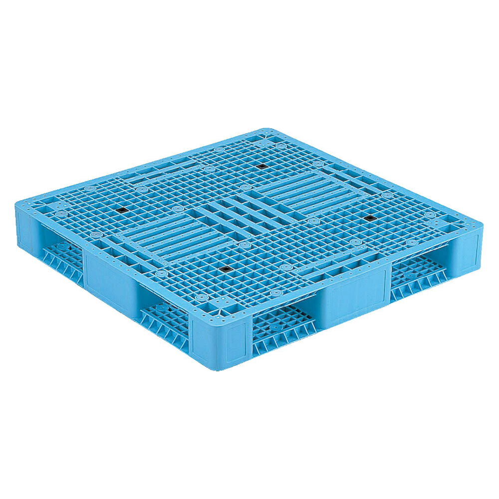 Arclands Online 楽天市場支店の【法人限定】サンコー パレット R4-1111-2 ライトブルー 812107-00 ×2個 セット販売 【メーカー直送・代引不可・置配不可】｜アングル2