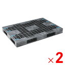 【法人限定】サンコー パレット R4-115165F グレー 813204-01 ×2個 セット販売 【メーカー直送・代引不可・置配不可】