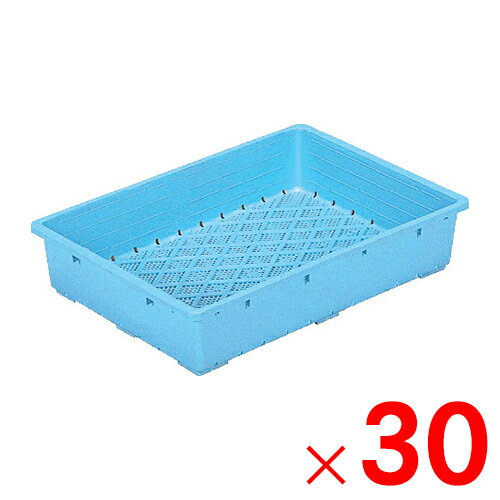 【法人限定】サンコー 育苗箱 園芸用2型 ライトブルー 201206-00 ×30個 セット販売 【メーカー直送・代..