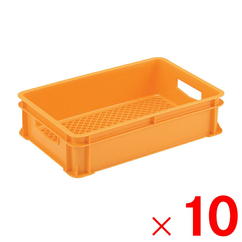 【法人限定】サンコー ミルククレート I-40P オレンジ 201602-00 ×10個 セット販売 【メーカー直送・代..