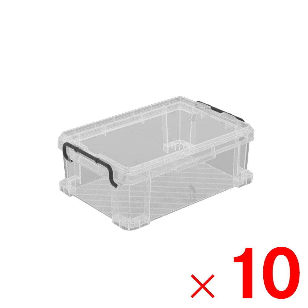 【法人限定】サンコー エコンボックス #13H セット 透明/ブラック 201378-01 ×10個 セット販売 【メーカー直送・代引不可・置配不可】