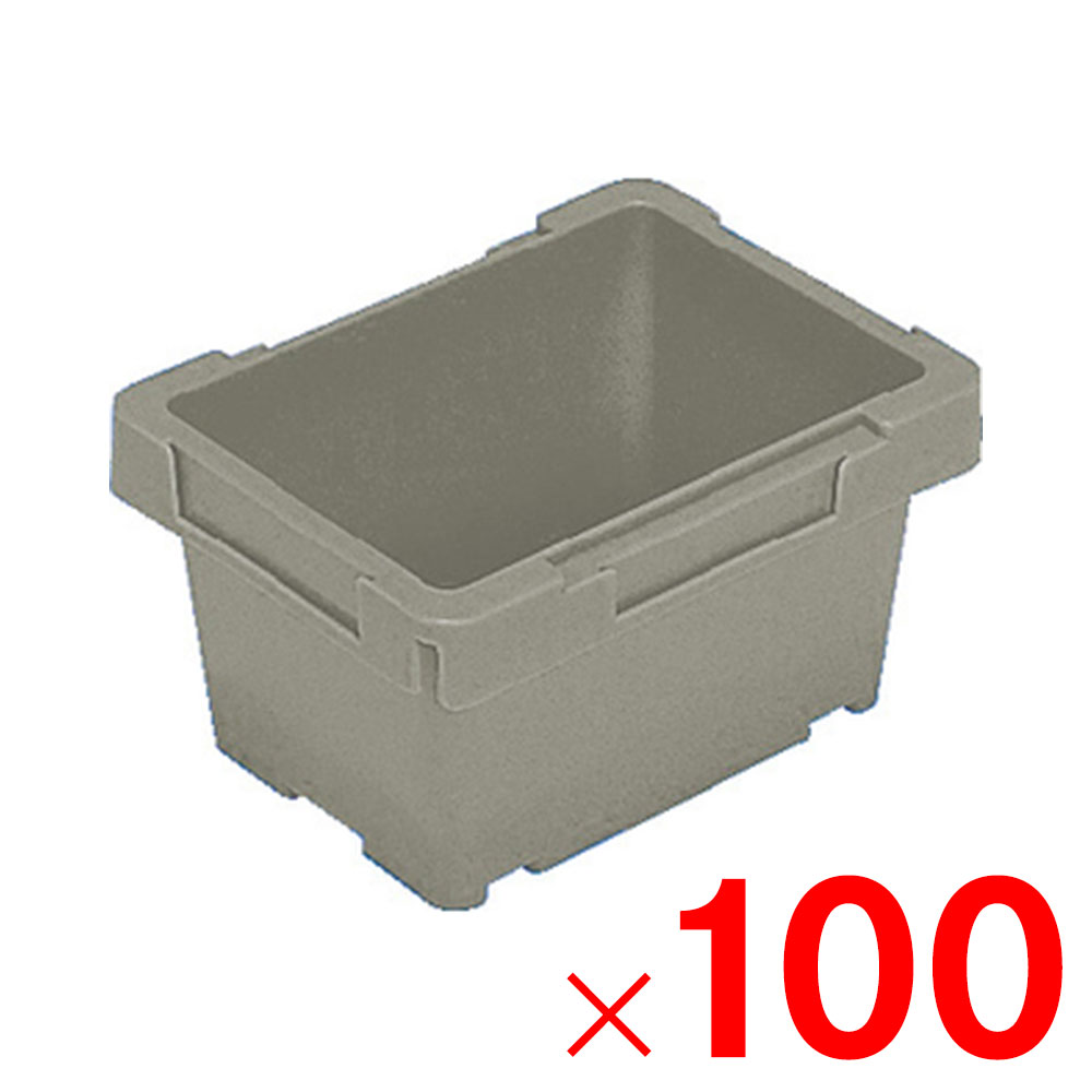 Sundries Box - 【法人限定】サンコー サンバケット #1N ライトグレー 200105-00×100個 セット販売 【メーカー直送・代引不可・置配不可】