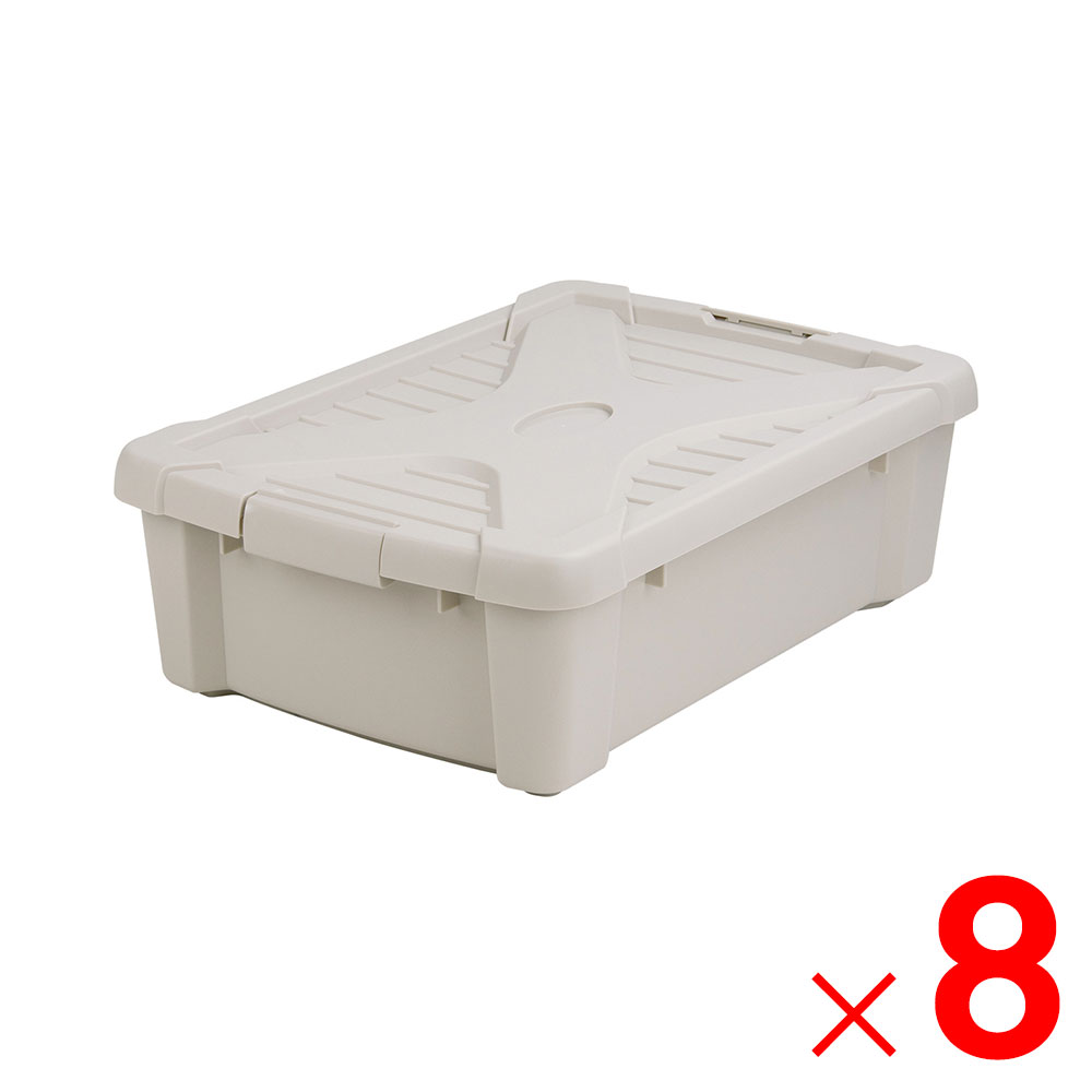 JEJアステージ ノルドX コンテナボックス #25 グレージュ×8個 ケース販売