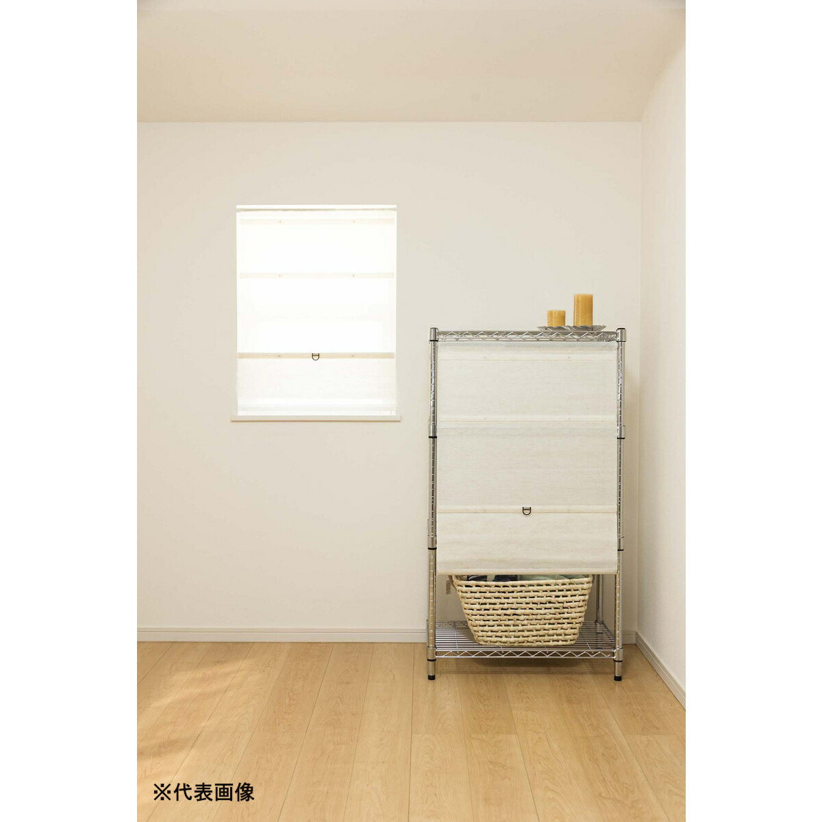 【4月25日限定！最大100％ポイントバック】フルネス コードレスシェード スレバー ナチュラル 45×120cm L6151 【メーカー直送・代引不可・置配不可・配送地域限定】