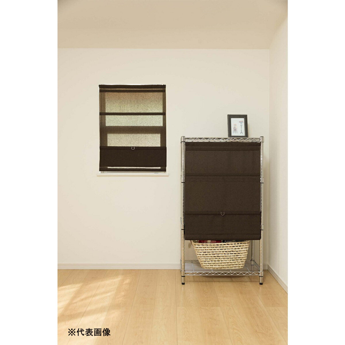 フルネス コードレスシェード スレバー ブラウン 90×120cm L6160 【メーカー直送・代引不可・置配不可・配送地域限定】