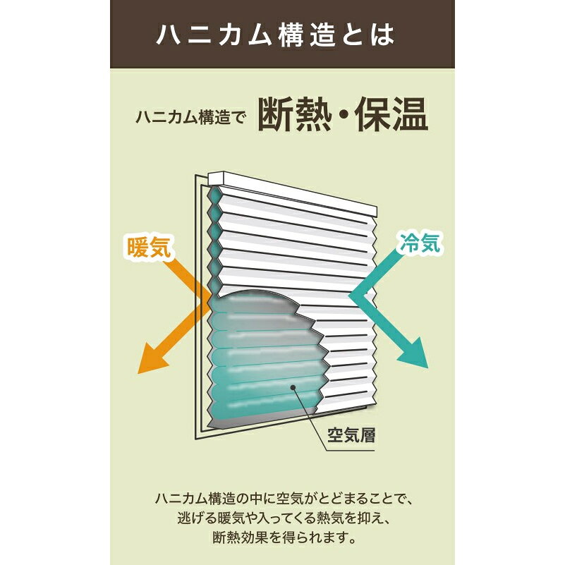 フルネス ハニカムブラインド 彩 遮光ダークブラウン 180×180cm L6407 【メーカー直送・代引不可・置配不可・配送地域限定】 [3]