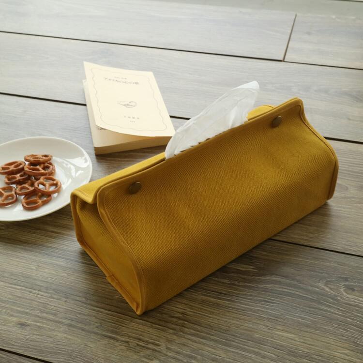◆只今!ポイント10倍!◆【メール便可】QUARTER REPORT (クォーターリポート)Tissue Cace 【ティッシュケース】Age (エイジ) 色:マスタード※8号帆布 バイオウォッシュ加工