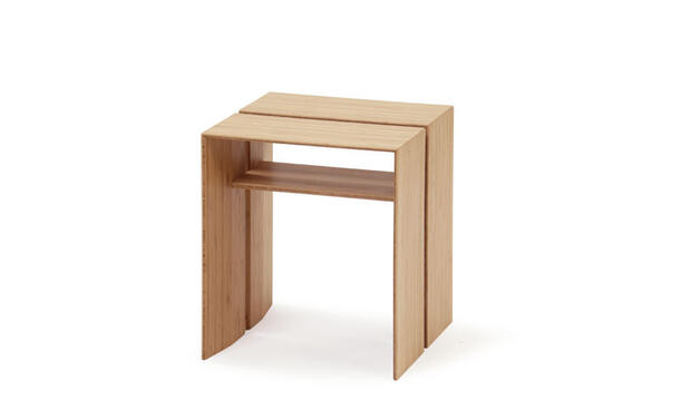 ▼▼▼TEORI(テオリ) 竹集成材プロジェクトスツールSLIT STOOL (スリットスツール)