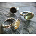 指輪 Timber 天然石 指輪 インドジュエリー カジュアルリング パワーストーン 誕生日 大人かわいい 一粒リング 天然石リング シトリン プレゼント ギフト シルバージュエリー