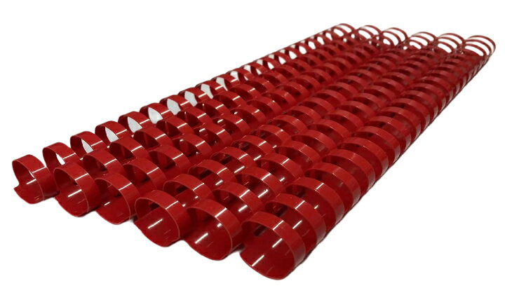 【FDC】A4サイズ プラスチック製本リング 1セット(50本入) 25mm 21穴 最大綴じ込み枚数:200枚 最適な大きさにハサミで簡単カット。今回限り売り...