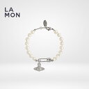 ヴィヴィアン ウエストウッド ブレスレット Vivienne Westwood LUCRECE PEARL BRACELET メタル クリスタル スワロフスキー グラス パール ブレスレット SILVER シルバー系(4)