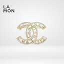 【新品】シャネル ブローチ CHANEL BROOCH AB4879 ココマーク メタル ストラス コスチューム パール ブローチ GOLD ゴールド系(4)