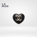 【新品】シャネル ブローチ CHANEL BROOCH AB9496 ココマーク メタル レザー ハート ブローチ GOLD/BLACK ゴールド/ブラック系