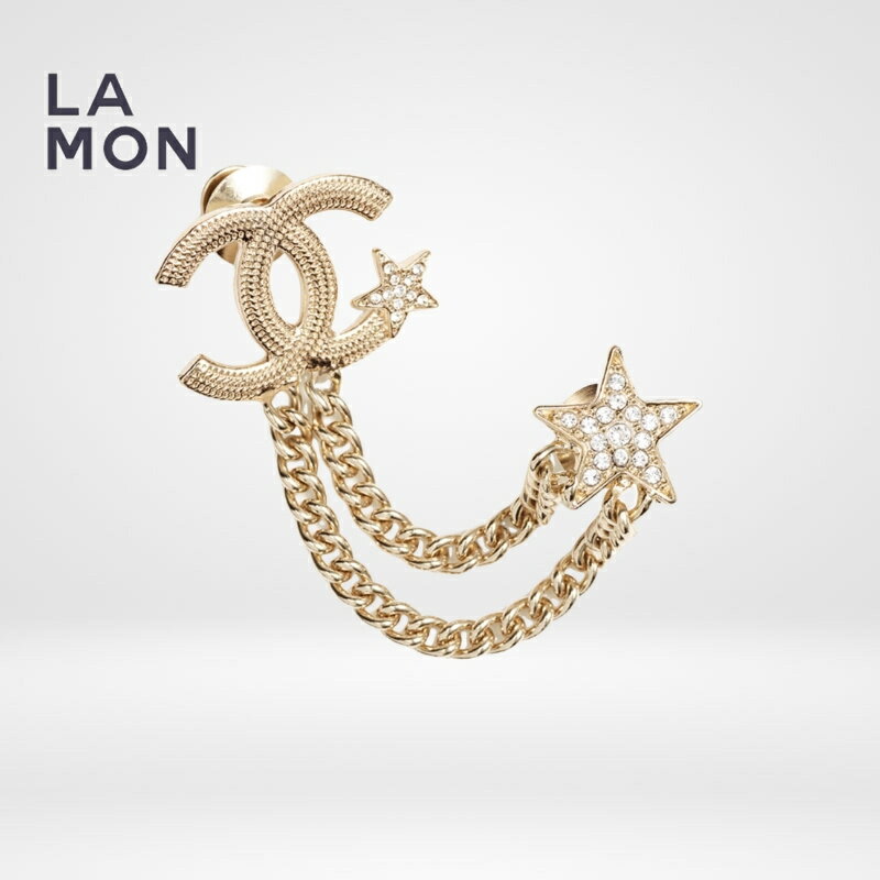 【新品】シャネル ブローチ CHANEL BROOCH ABB532 ココマーク メタル ストラス スター ブローチ GOLD ゴールド系のサムネイル
