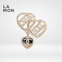 【新品】シャネル ブローチ CHANEL BROOCH ABB656 ココマーク メタル ストラス ハート ブローチ GOLD ゴールド系