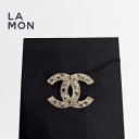 【新品】シャネル ブローチ CHANEL BROOCH ABF230 ココマーク メタル ストラス ブローチ GOLD ゴールド系