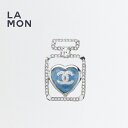 【新品】シャネル ブローチ CHANEL BROOCH ABF514 ココマーク メタル ストラス ブローチ SILVER/BLUE シルバー/ブルー系