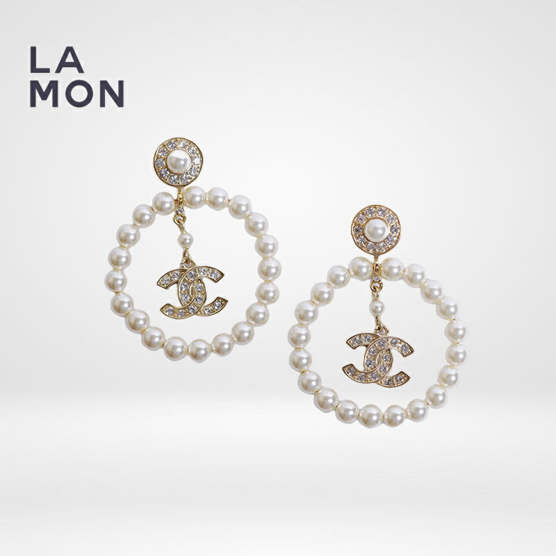 【新品】シャネル ピアス CHANEL EARRINGS AB4991 ココマーク メタル ストラス コスチューム パール ピアス GOLD ゴールド系