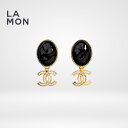 【新品】シャネル ピアス イヤリング CHANEL EARRINGS AB5092 ココマーク メタル レジン ピアス イヤリング GOLD/BLACK ゴールド/ブラック系