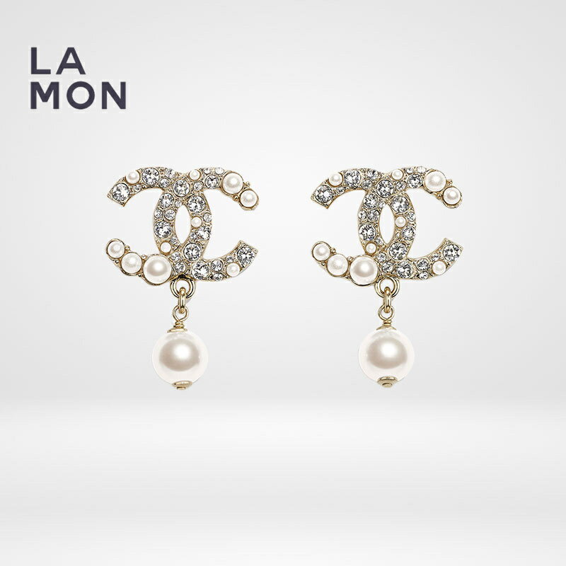 【新品】シャネル ピアス イヤリング CHANEL EARRINGS AB5737 ココマーク メタル ストラス コスチューム パール ピアス イヤリング GOLD ゴールド系のサムネイル