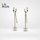【新品】シャネル ピアス イヤリング CHANEL EARRINGS AB6077 ココマーク メタル ストラス ぶら下がり ピアス イヤリング GOLD ゴールド系