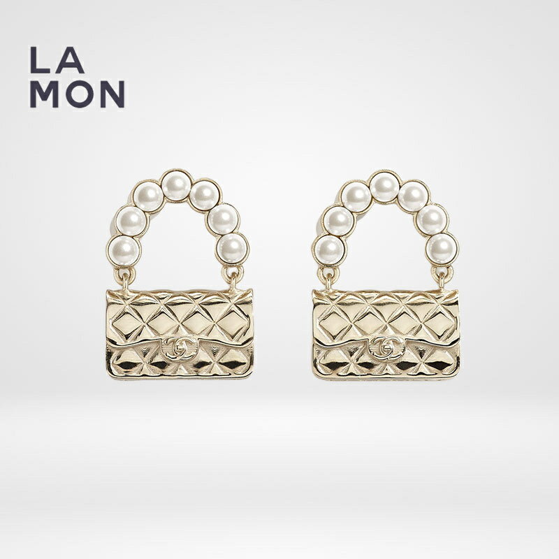 【新品】シャネル ピアス イヤリング CHANEL EARRINGS AB6211 ココマーク メタル コスチューム パール ..