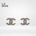 【新品】シャネル ピアス イヤリング CHANEL EARRINGS AB6877 ココマーク メタル ストラス ピアス イヤリング SILVER シルバー系(4)