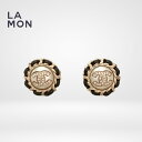 【新品】シャネル ピアス イヤリング CHANEL EARRINGS AB4703 ココマーク メタル ストラス レザー 丸形 ピアス イヤリング GOLD/BLACK ゴールド/ブラック系