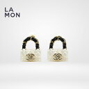 【新品】シャネル ピアス イヤリング CHANEL EARRINGS ABA007 ココマーク メタル レジン レザー ピアス イヤリング GOLD/WHITE ゴールド/ホワイト系
