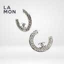 【新品】シャネル ピアス イヤリング CHANEL EARRINGS ABB034 ココマーク メタル ストラス フープ ピアス イヤリング SILVER シルバー系