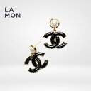 【新品】シャネル ピアス イヤリング CHANEL EARRINGS ABC245 ココマーク メタル コスチューム パール ピアス イヤリング GOLD/BLACK ゴールド/ブラック系(4)