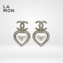 【新品】シャネル ピアス イヤリング CHANEL EARRINGS ABB635 ココマーク メタル ストラス ハート ピアス イヤリング SILVER シルバー系