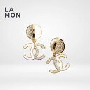 【新品】シャネル ピアス イヤリング CHANEL EARRINGS ABD197 ココマーク メタル ストラス レジン ピアス イヤリング GOLD ゴールド系