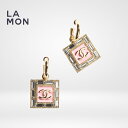 【新品】シャネル ピアス イヤリング CHANEL EARRINGS ABD172 ココマーク メタル ストラス レジン ピアス イヤリング GOLD/PINK ゴールド/ピンク系