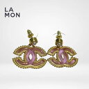 【新品】シャネル ピアス イヤリング CHANEL EARRINGS ABD127 ココマーク メタル コスチューム パール ピアス イヤリング GOLD/PINK ゴールド/ピンク系