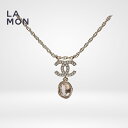 【新品】シャネル ネックレス CHANEL NECKLACE AB6815 ココマーク メタル ストラス コスチューム パール ネックレス GOLD ゴールド系