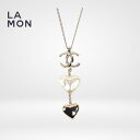 【新品】シャネル ネックレス CHANEL NECKLACE AB7527 ココマーク メタル レジン ハート ネックレス GOLD ゴールド系