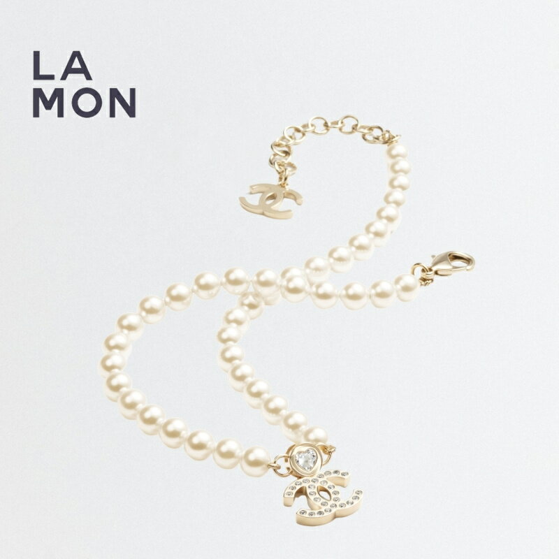 【新品】シャネル ネックレス CHANEL NECKLACE ABE280 ココマーク メタル ストラス コスチューム パール ネックレス GOLD/WHITE ゴールド/ホワイト系のサムネイル