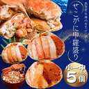 セコガニ 甲羅盛り5個 小ー中サイズ 冷凍便 食べやすく盛り付け せこがに 香箱カニ セイコガニ 松葉がに 鳥取産 マツバガニ