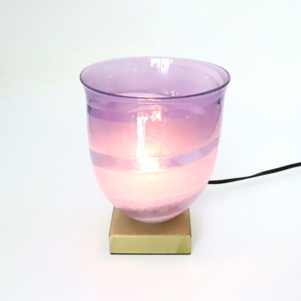 テーブルライト テーブルランプ　ライト 卓上ライト　ランプシェード パープル purple カフェ風ランプ..