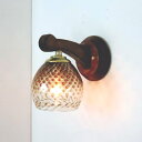 ブラケットライト 壁掛け照明 ブラケットランプ fc-ww016g-dot-brown-no5 Azzurro Glass Studio