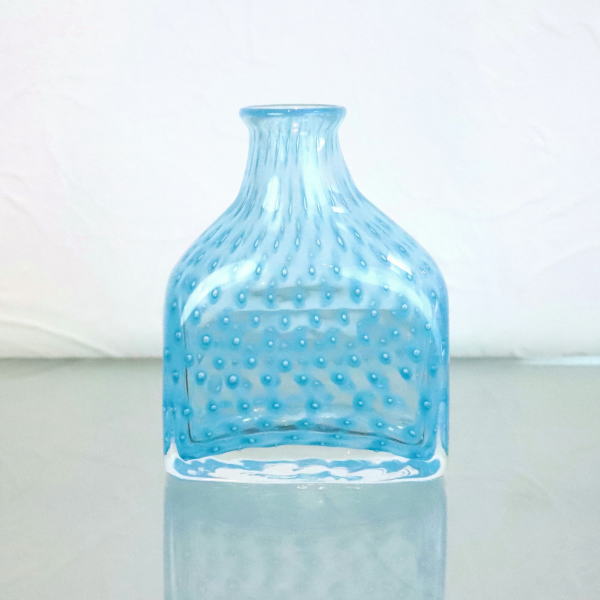 花瓶 ボトル Flowerbase アロマディフューザーボトル dot-bottle-aquablue Azzurro Glass Studio 東敬恭