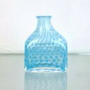 ԕr {g Flowerbase A}fBt[U[{g dot-bottle-aquablue Azzurro Glass Studio h